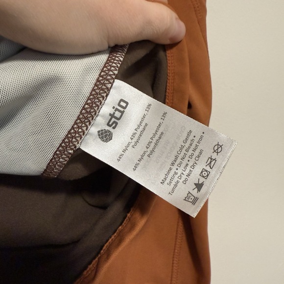 Stio Fremont Stretch Fleece Hoodie in Burnt Orange Size Small Women - Picture 4 of 7